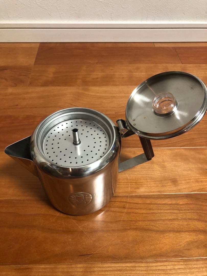 【新品 未使用品】コールマン ステンレス製パーコレーター&ミニバーナーのセット