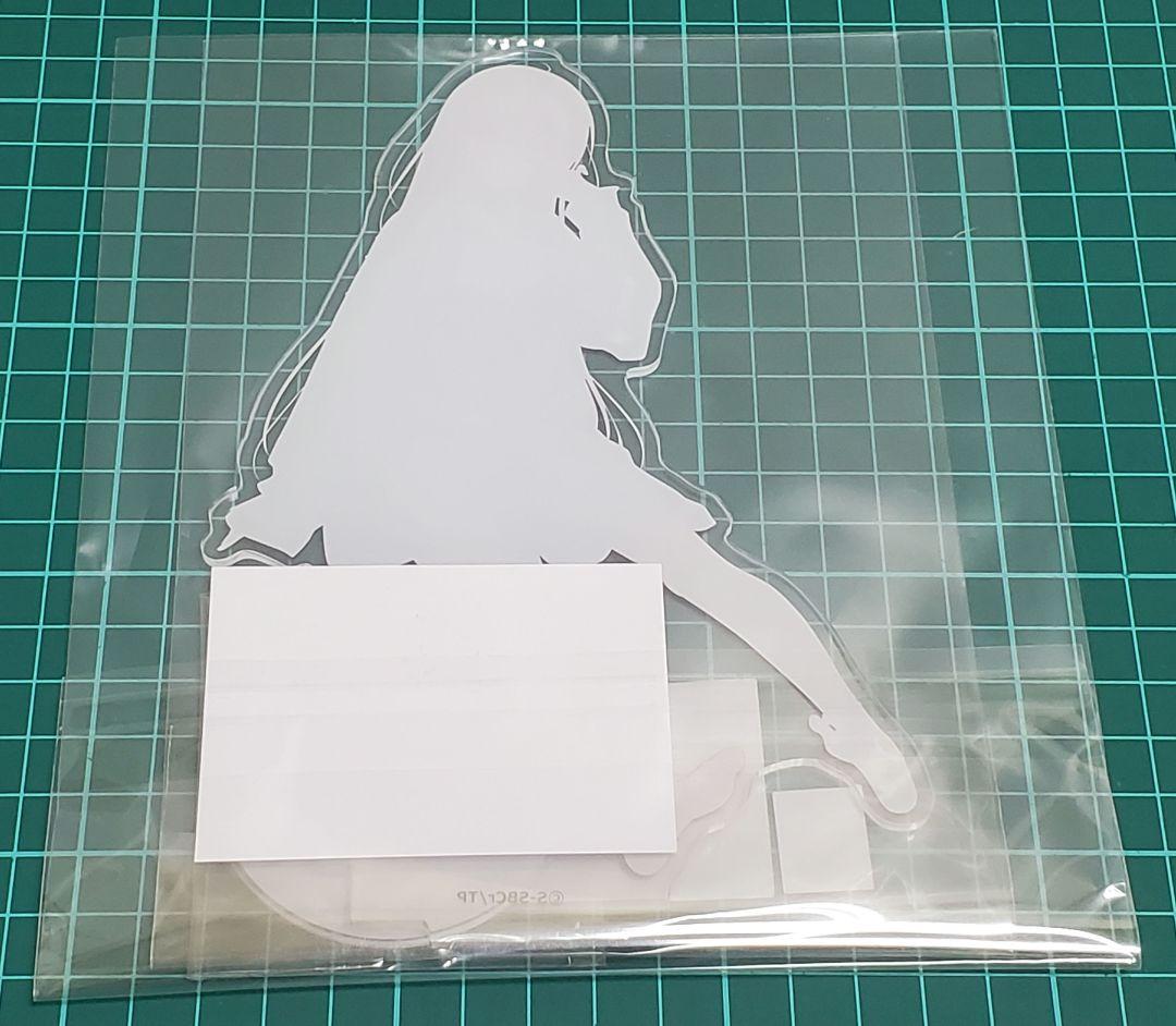 くじQ お隣の天使様 椎名真昼 寝起きアクリルスタンド+クリアカード&缶バッジ
