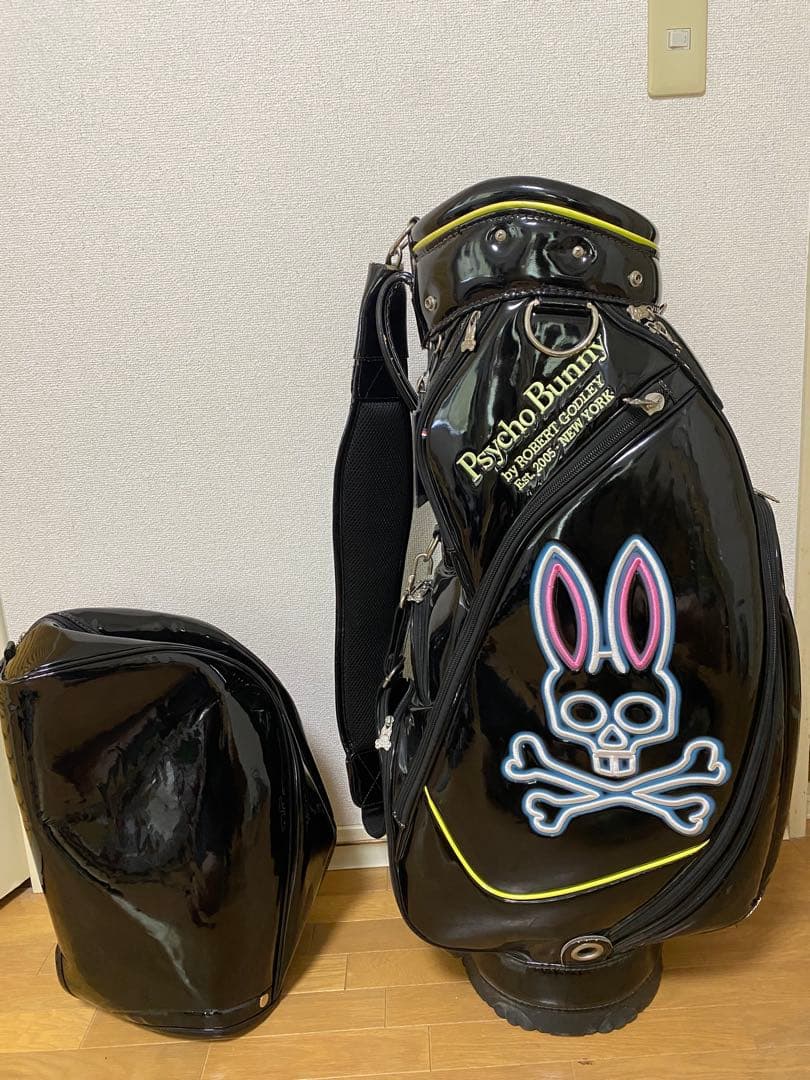 ※週末限定SALE Psycho Bunny キャディバッグ　ネイビー