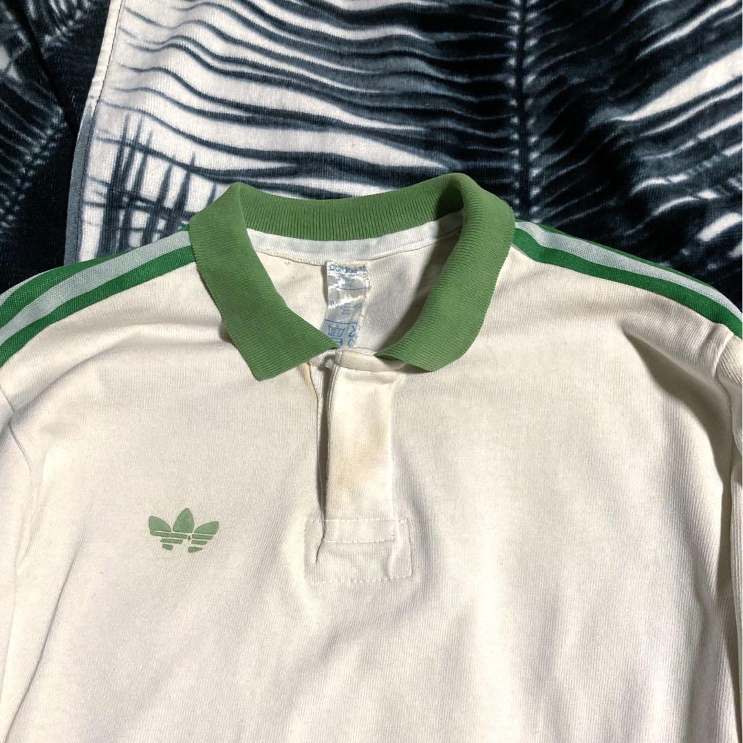 70年代 ヴィンテージ フランス製 adidas ventex サッカーシャツ