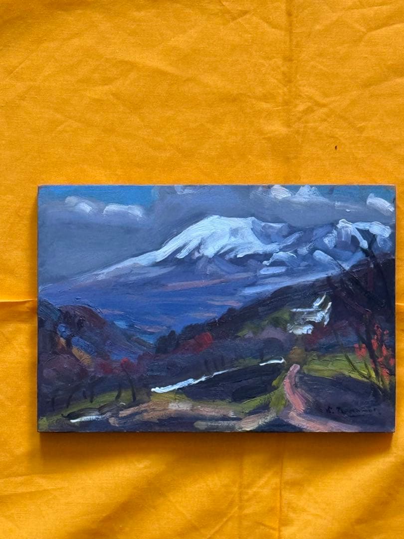 塚本茂　油彩　板絵　作品名不祥　SMサイズ