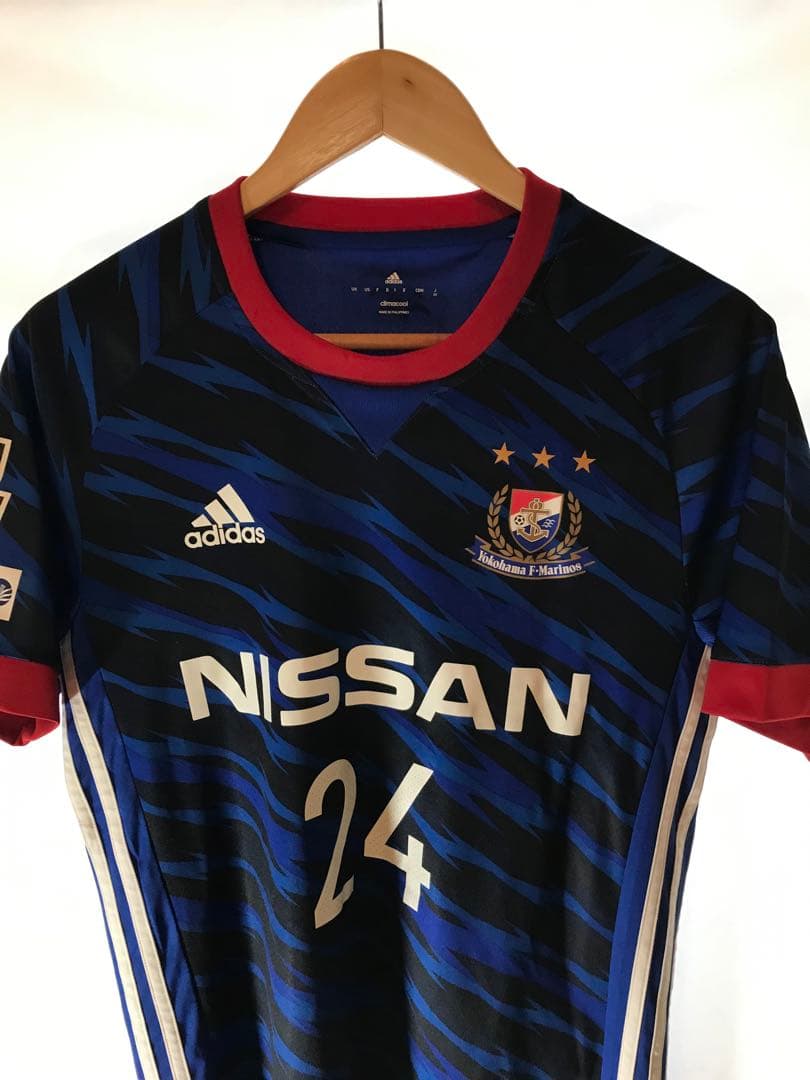 正規品 adidas 横浜F・マリノス「24」山中亮輔 半袖 M ユニフォーム
