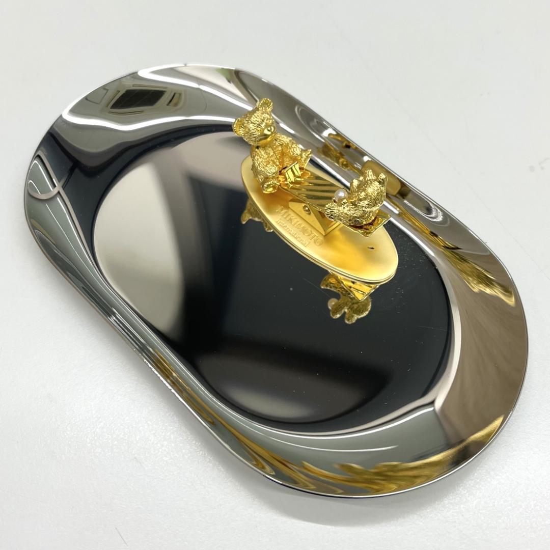 ★MIKIMOTO ミキモト アクセサリートレイ ゴールドベア シーソー