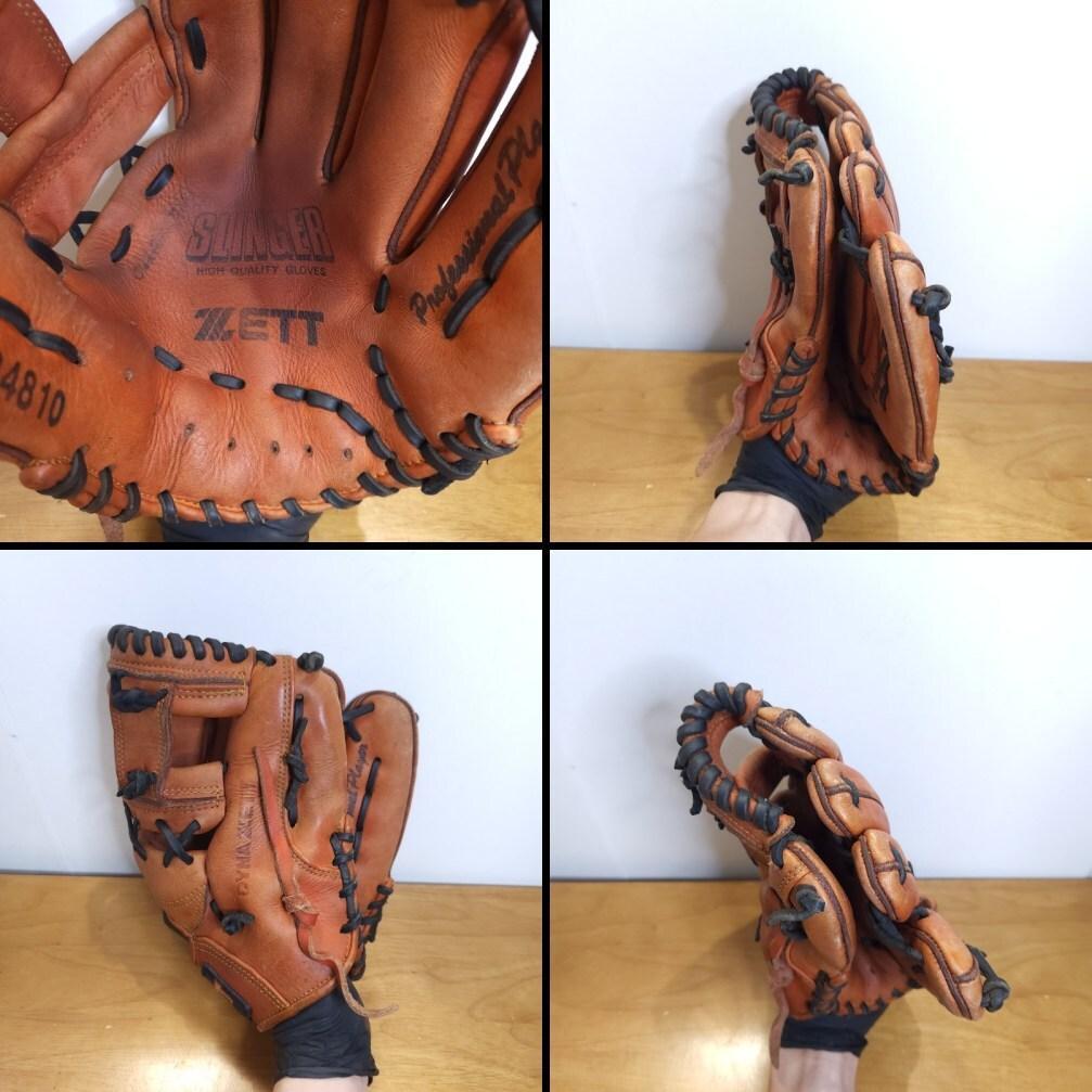 ZETT ゼット 日本製 スリンガー 旧ラベル 内野用 軟式グローブ