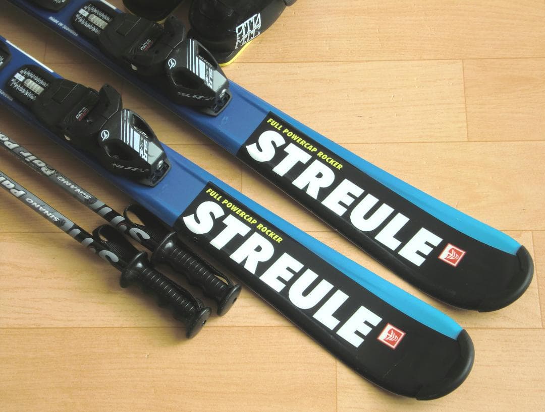 ■送料無料■STREULE■子供用スキーセット■110/21-21.5■WAX■