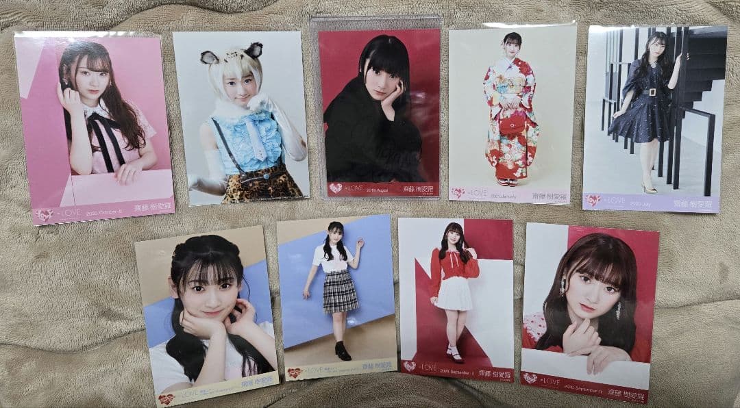 =LOVE　イコラブ　齋藤樹愛羅　サイン　直筆　写真　ミニフォト