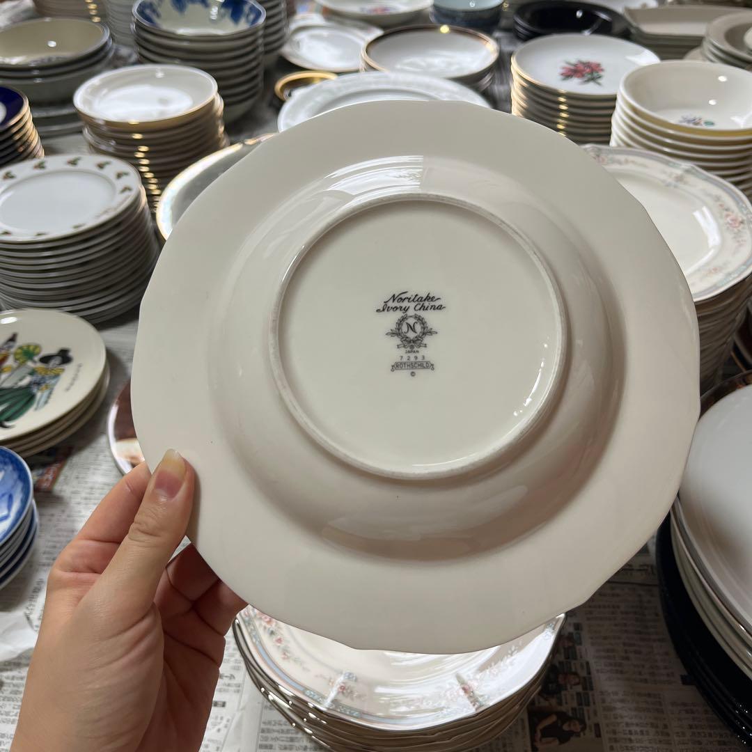 【新品・未使用】Noritake 陶器 深皿 花柄 6枚