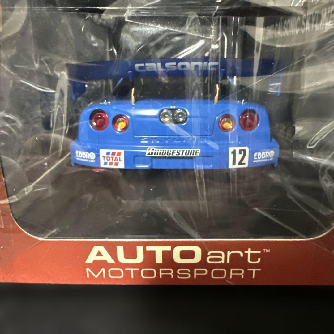 ミニカー AUTOart 2002 Calsonic Skyline 1/18