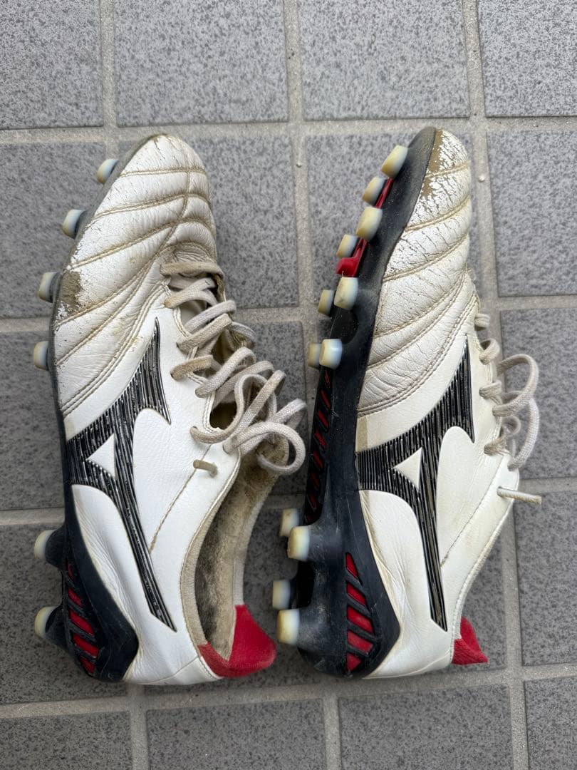 Mizuno モレリアネオ3 スパイクシューズ ホワイト/レッド 日本製24.0