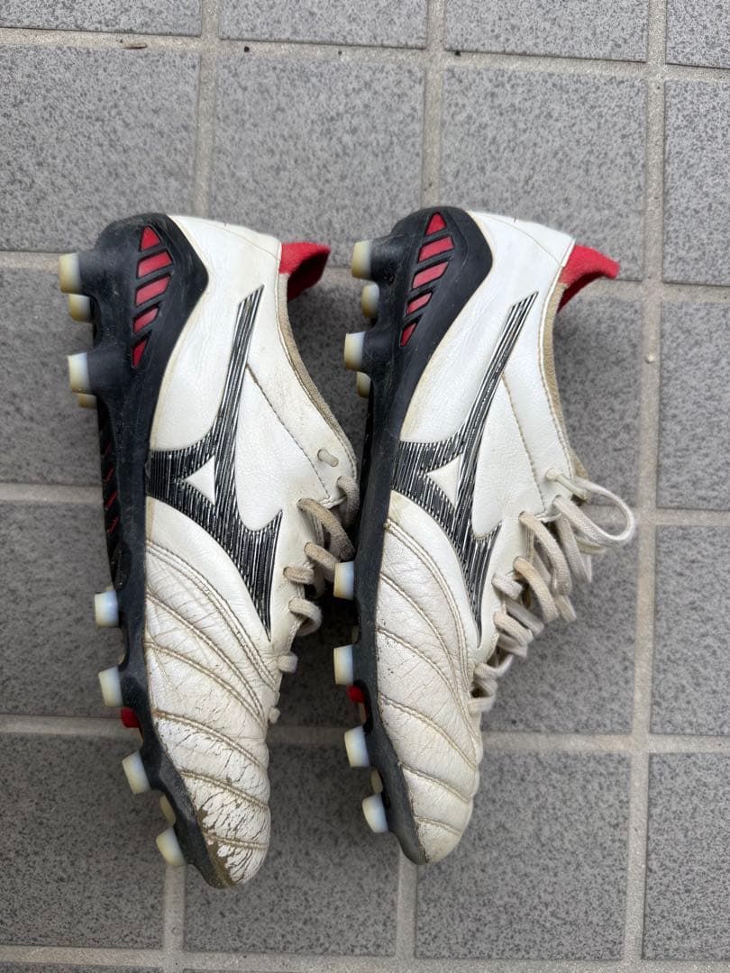 Mizuno モレリアネオ3 スパイクシューズ ホワイト/レッド 日本製24.0