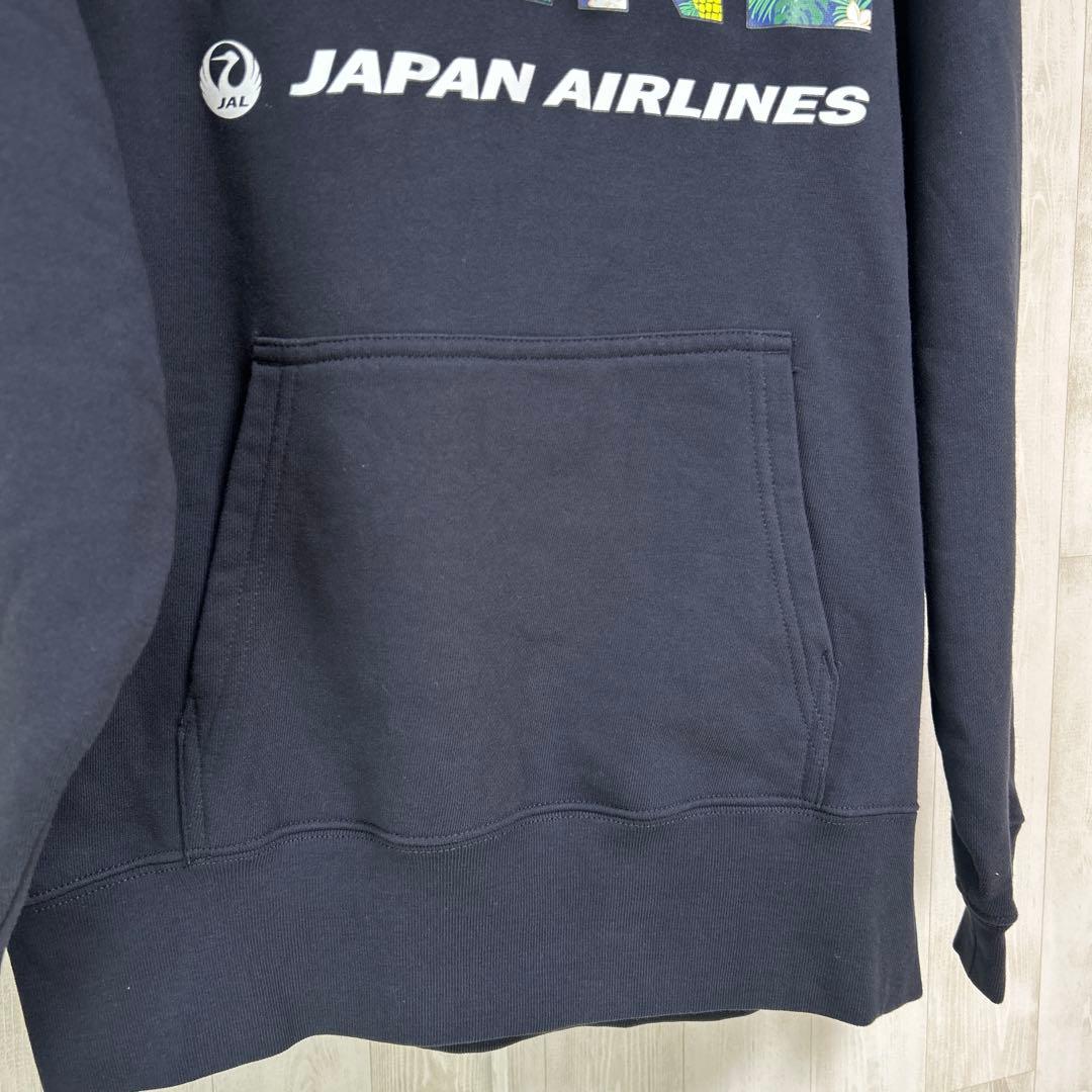 【限定】JAL 日本航空 HNL ハワイ ホノルル パーカー ネイビー　S
