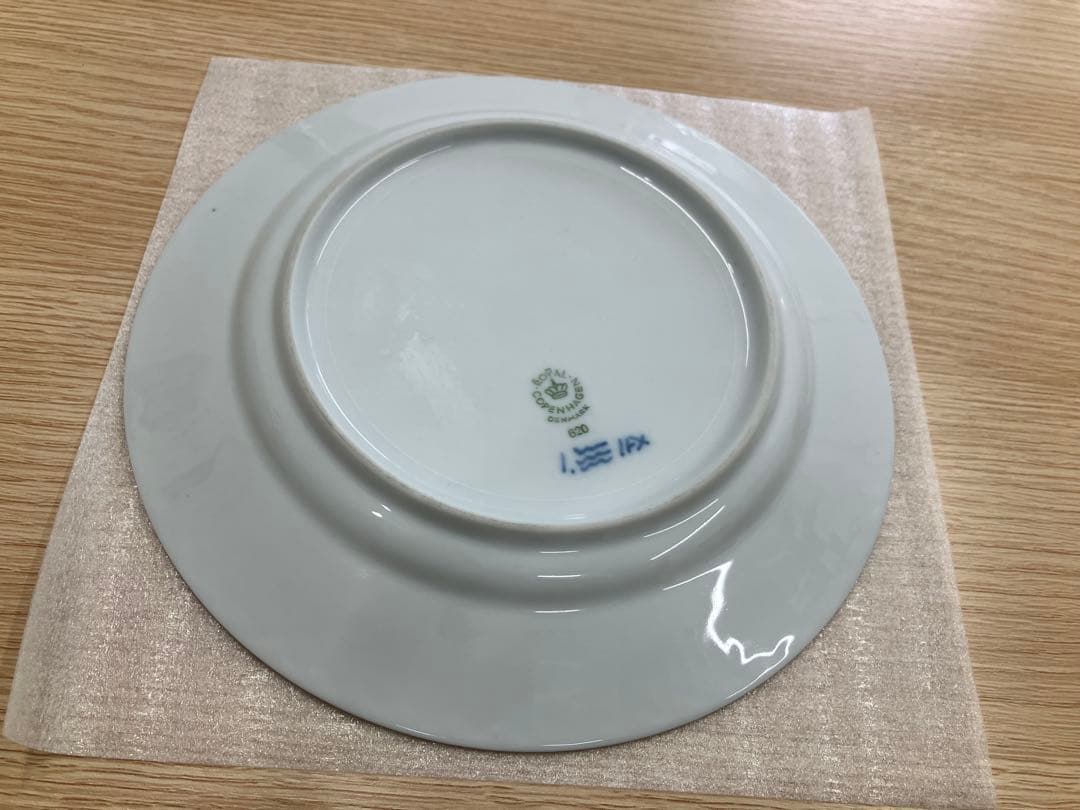   620 青い花柄皿
