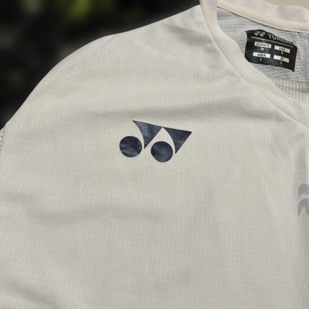 YONEX ドラゴンプリント　バドミントンウェア　半袖ゲームシャツ　L＊QH