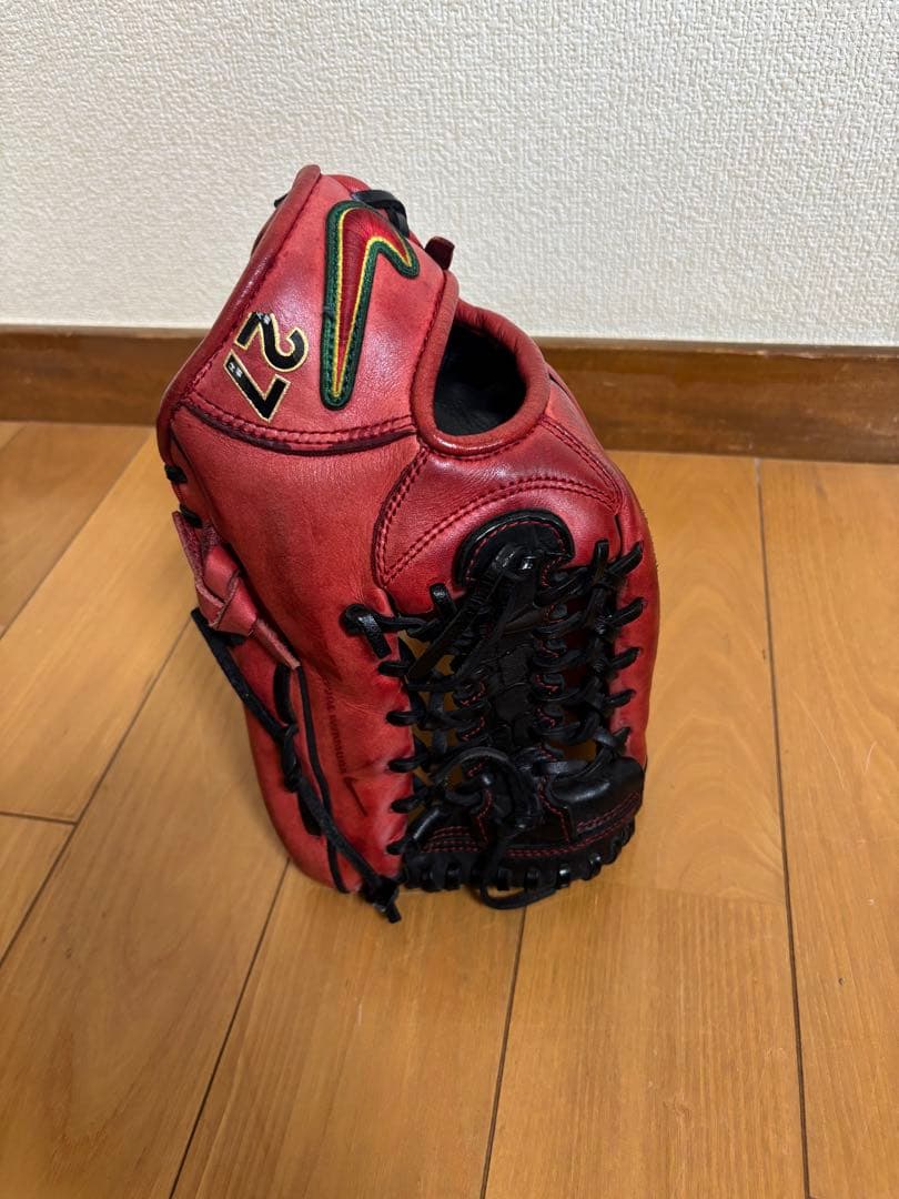 ナイキ グラブ　軟式　内野用　グローブ NIKE 赤　即戦力