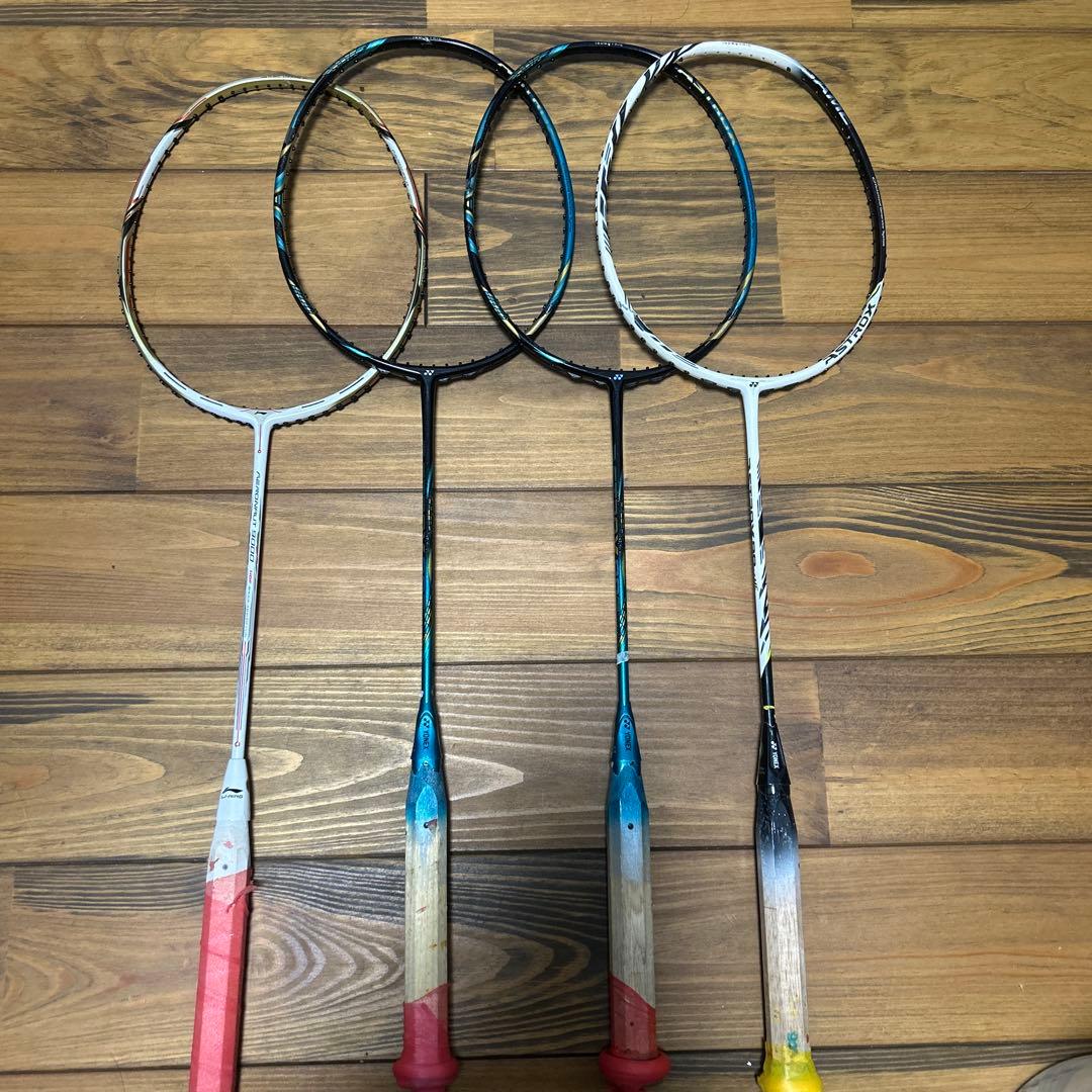 バドミントンラケットジャンク４本セット
