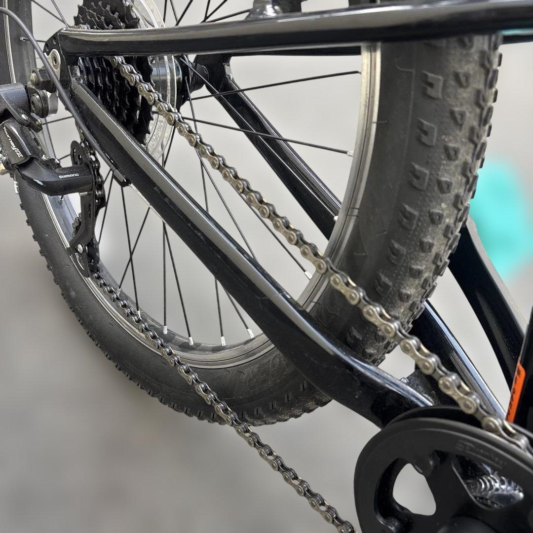 TREK24 キッズバイク ブラック/アクア ロードバイク　クロス　自転車