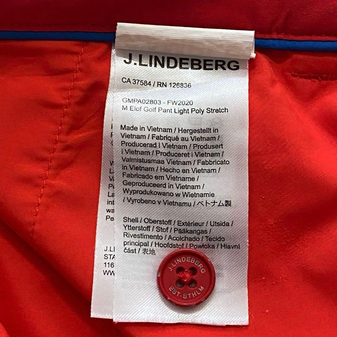 美品✨J.LINDEBERG ジェイリンドバーグ ゴルフパンツ　32/32レッド