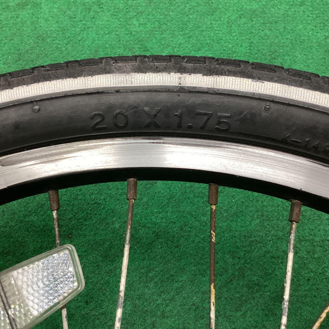 アルミリム　後輪　20x1.75 タイヤ付 外装6段　リア　20インチ