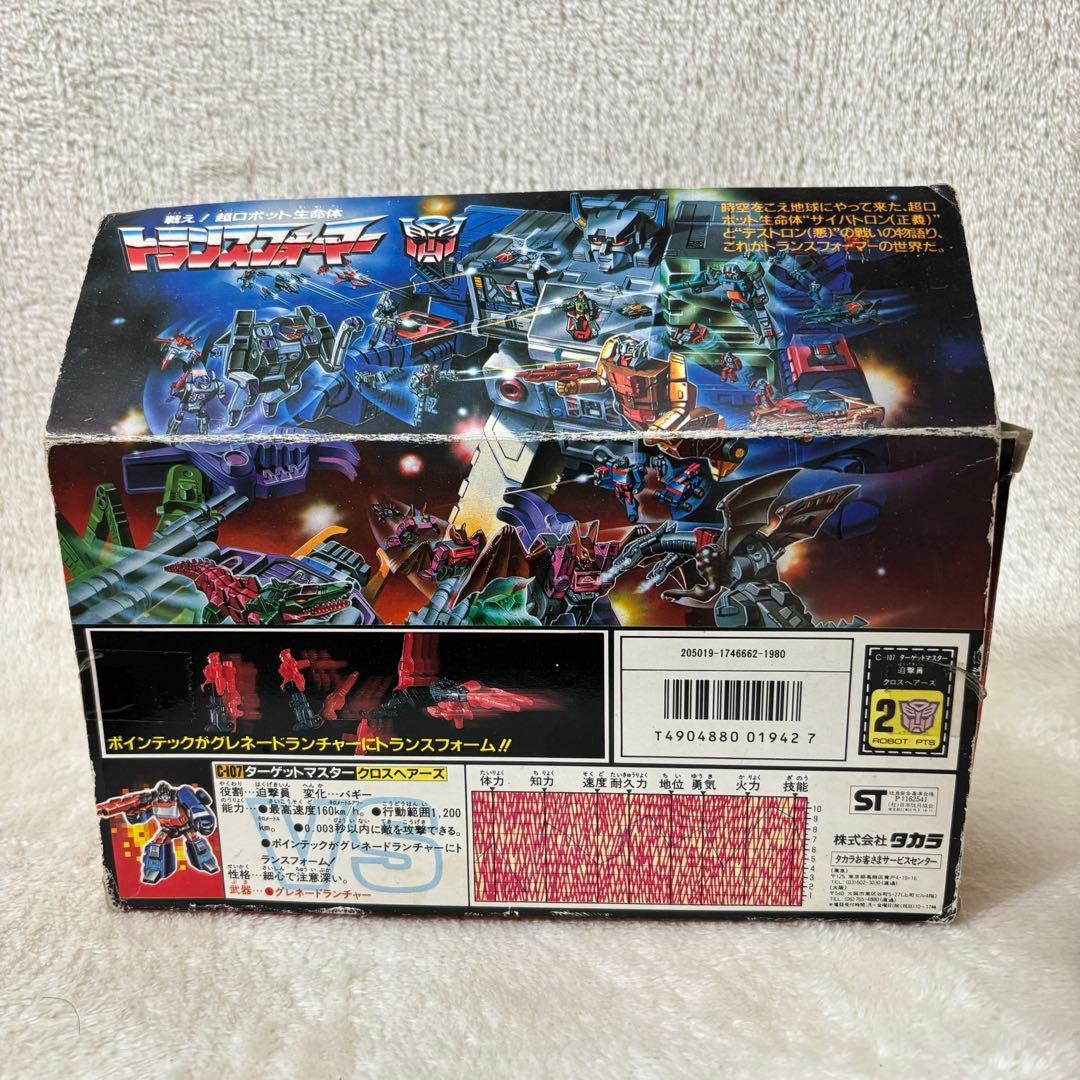 【希少品】旧タカラ トランスフォーマー C-107 クロスヘアーズ 80s