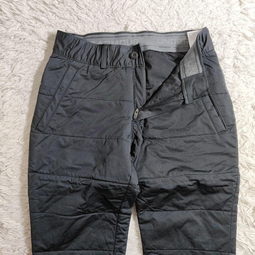 アンダーアーマー 極暖 中綿 キルティング パンツ ゴルフ 撥水 黒 SM