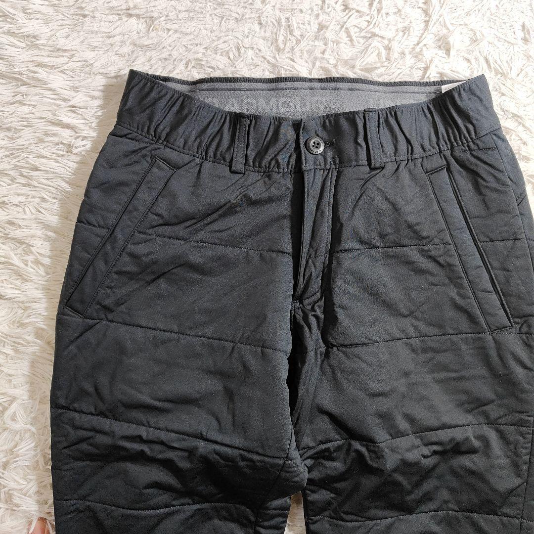 アンダーアーマー 極暖 中綿 キルティング パンツ ゴルフ 撥水 黒 SM