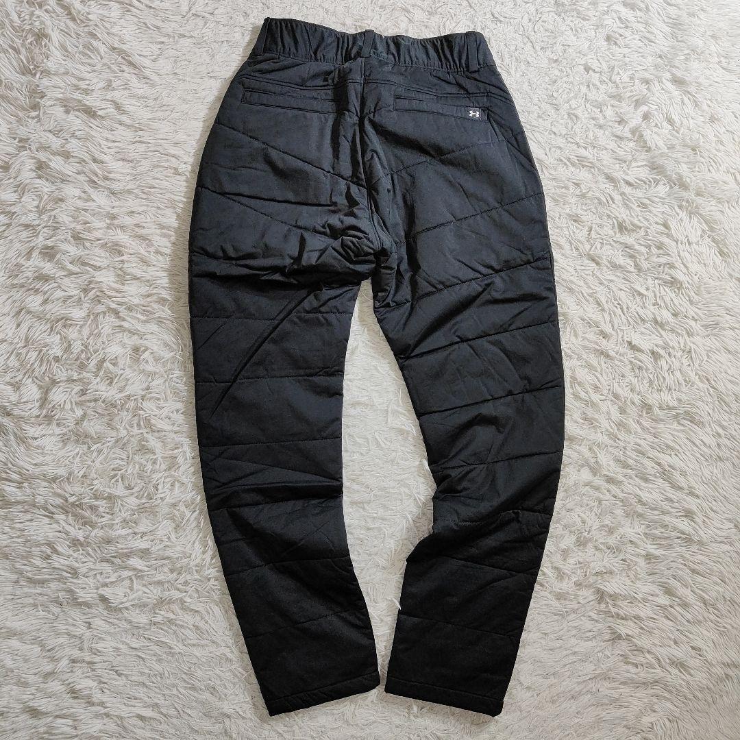 アンダーアーマー 極暖 中綿 キルティング パンツ ゴルフ 撥水 黒 SM