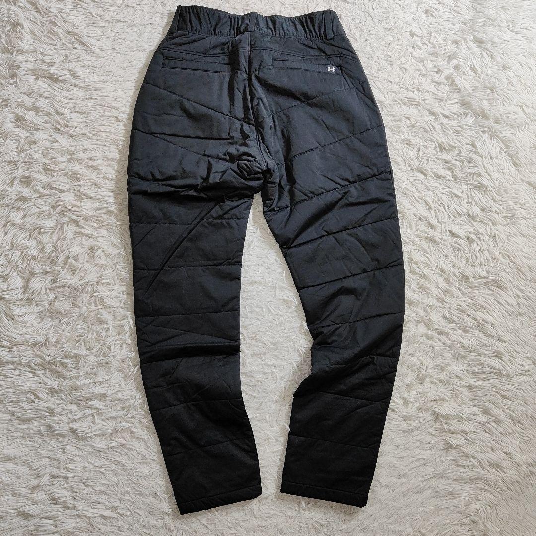 アンダーアーマー 極暖 中綿 キルティング パンツ ゴルフ 撥水 黒 SM