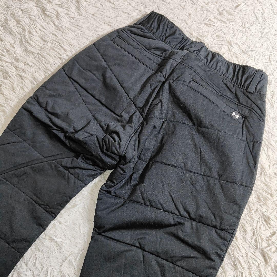 アンダーアーマー 極暖 中綿 キルティング パンツ ゴルフ 撥水 黒 SM