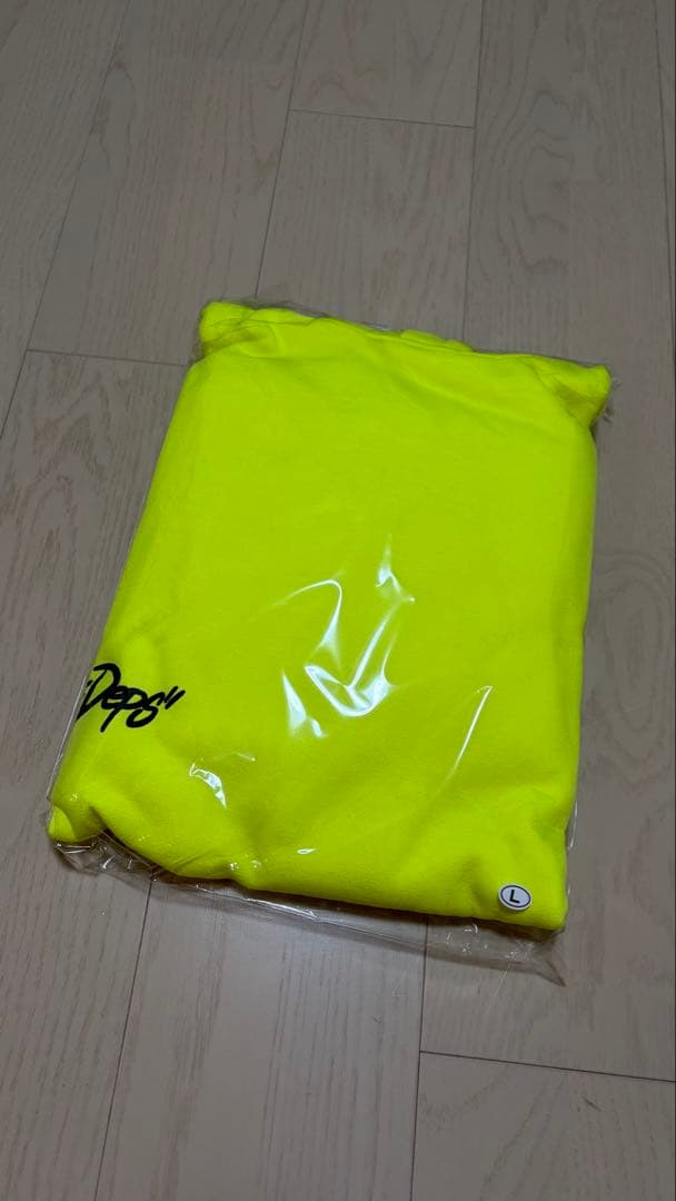 新品未開封 deps NEON COLOR HOODIE NEON YELLOW