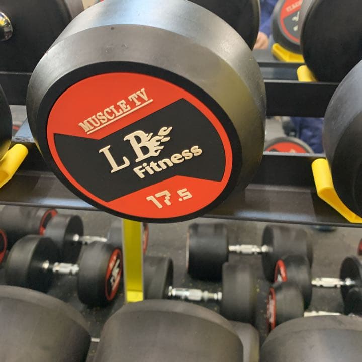ラバーラウンドダンベル　　30kg2個
