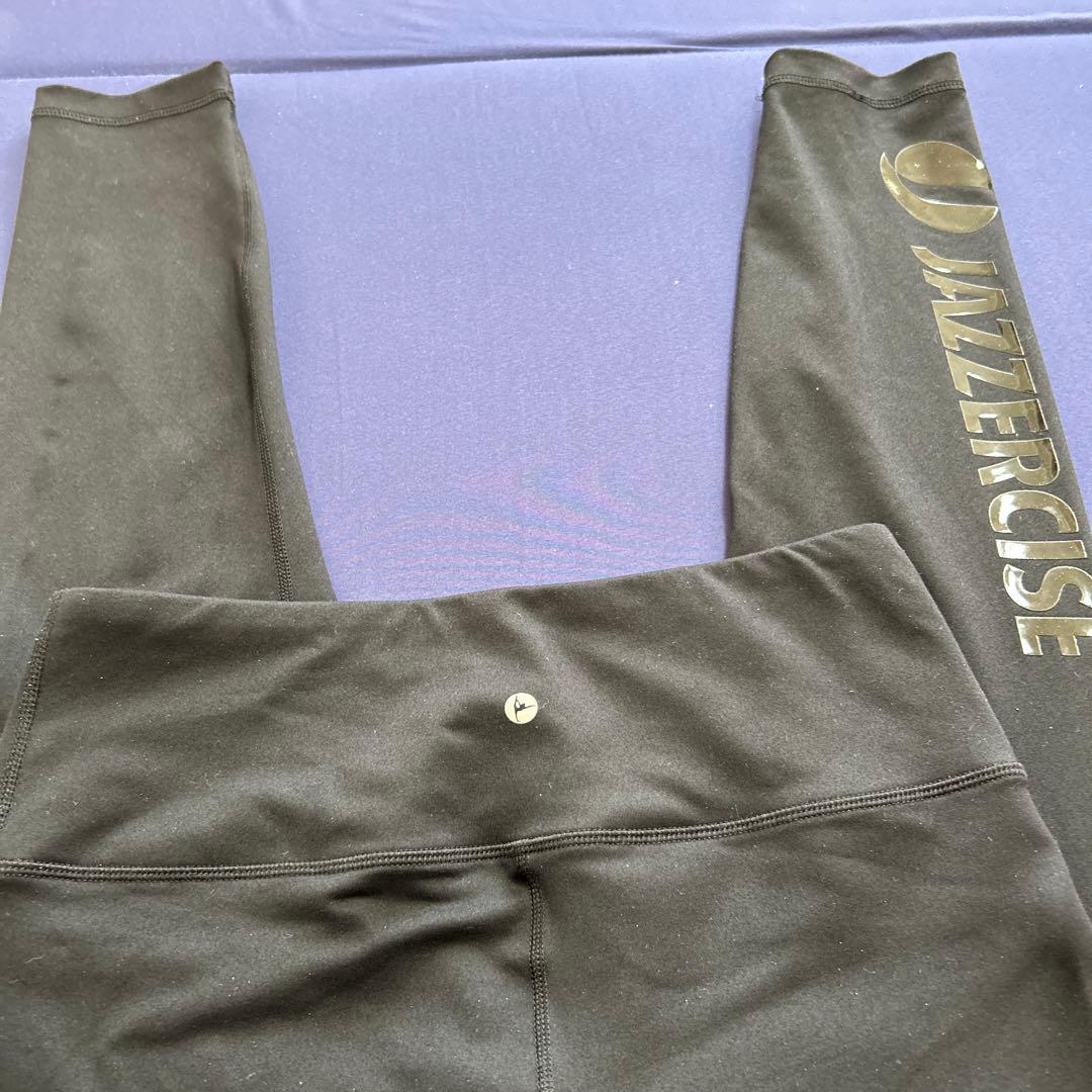 ジャザサイズJAZZERCISE ブラック レギンス 大きめＬサイズ