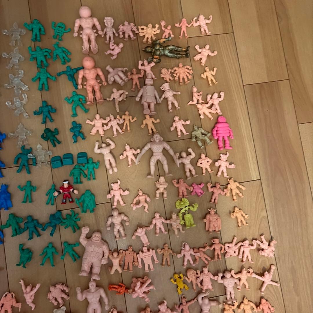 キン消し 約300個 まとめ売り 青・緑などレアカラー多め 当時物 キン肉マン