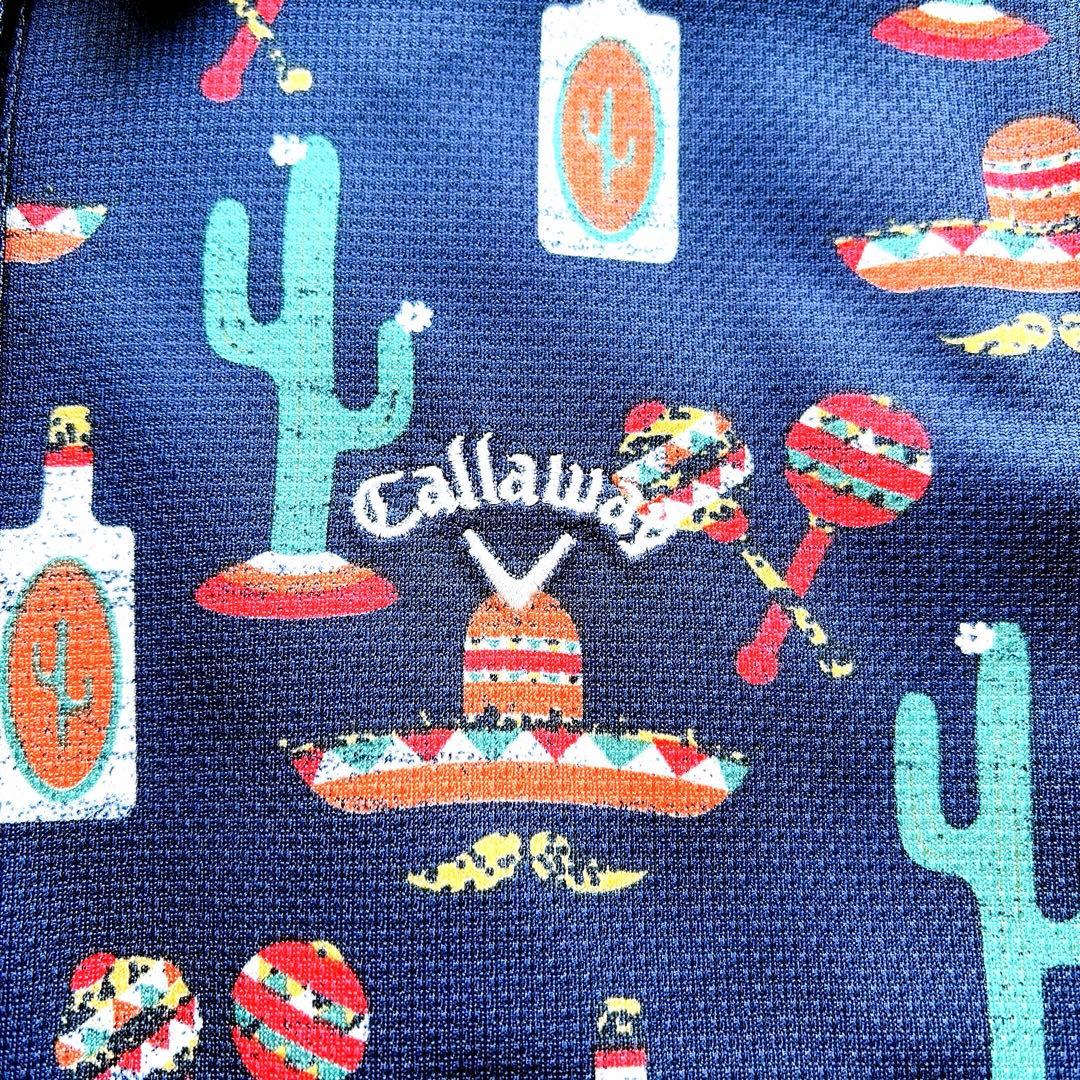 【超希少・完売モデル】キャロウェイ メキシカン総柄 ポロシャツ M ✨激レア✨