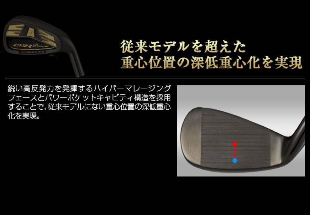 【新品6個】2番手飛ぶ高反発! ワークスゴルフ CBR アイアン カスタムヘッド