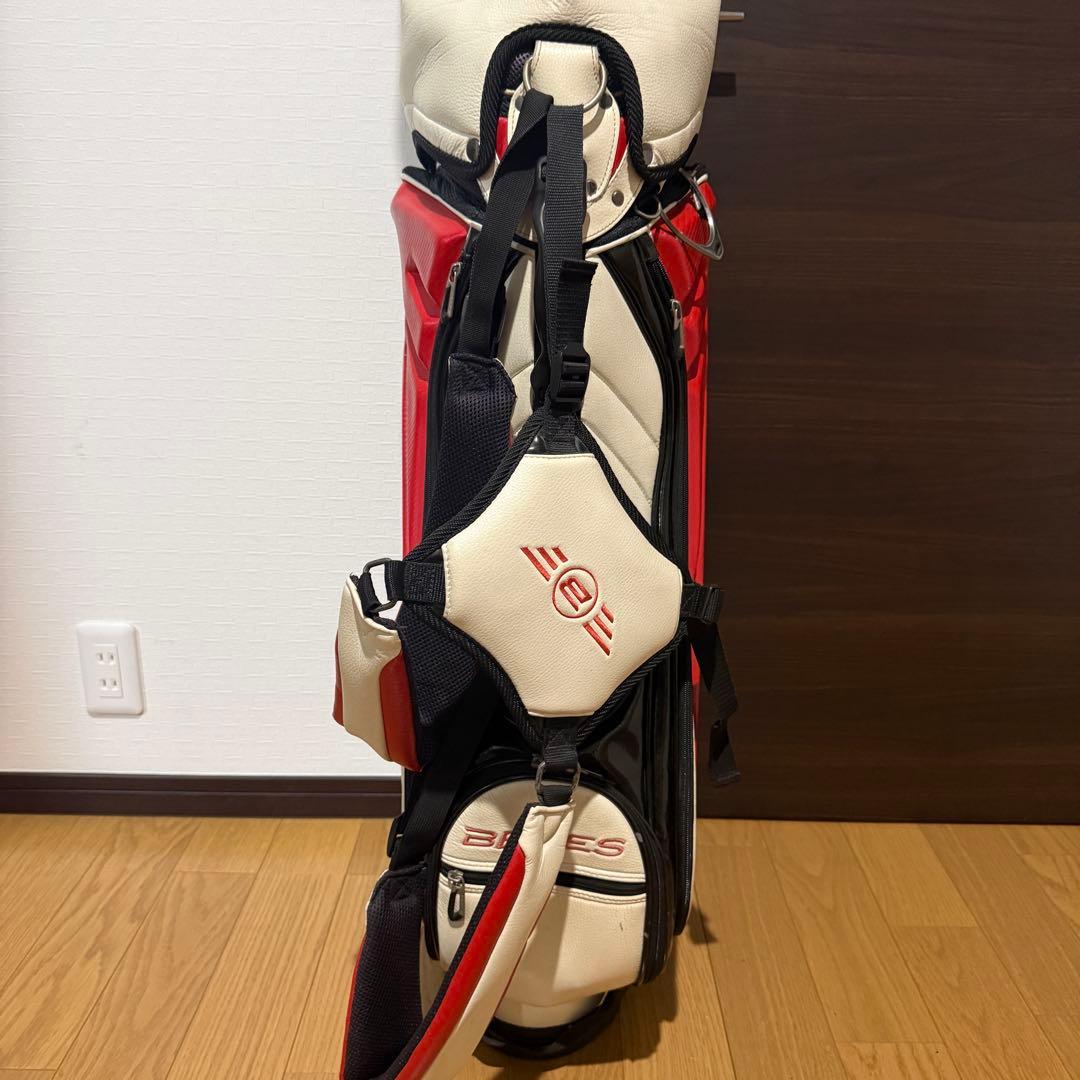 HONMA BERES スタンド式 キャディバッグ ゴルフバッグ 赤/白