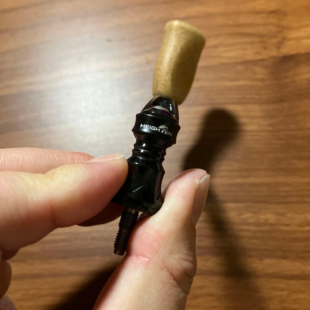 美品　超軽量　シマノ用　55mmシングルハンドル　コルクノブ　MTCW スタンド