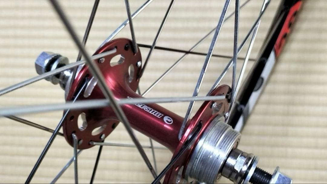 手組み ピスト シングル用 リアホイール120mm ディスクリム