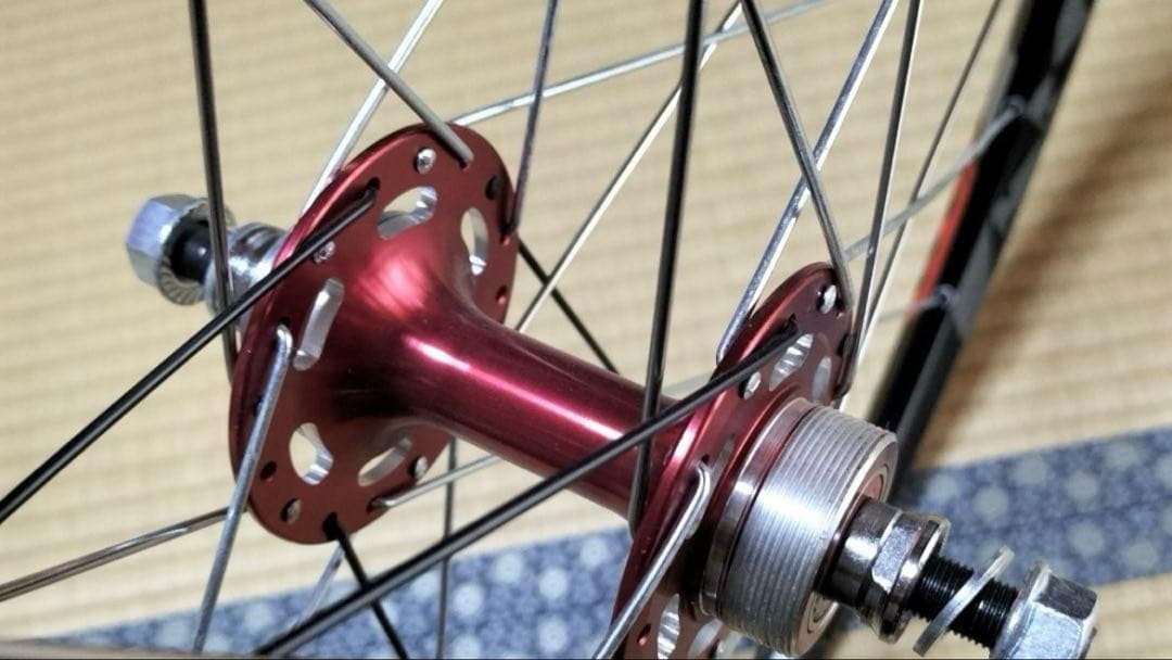 手組み ピスト シングル用 リアホイール120mm ディスクリム