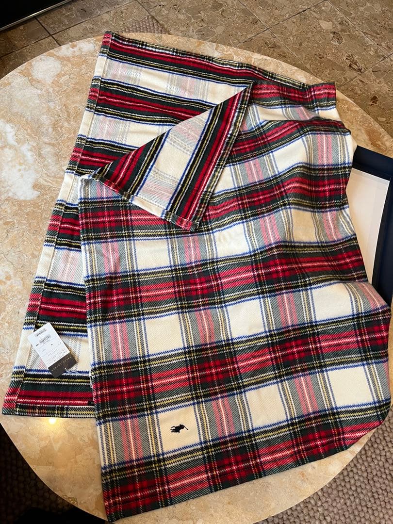 Ralph Lauren タータンチェック ブランケット 100x140cm