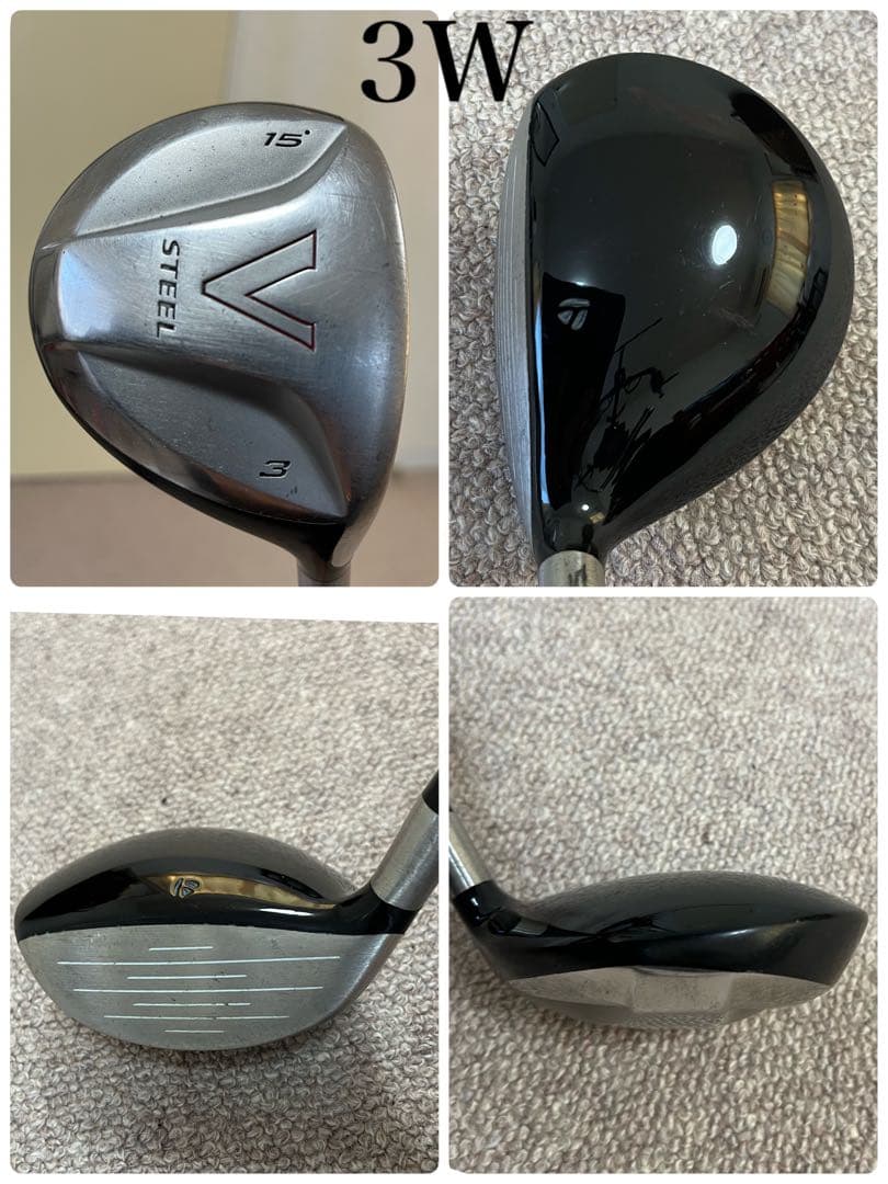 TaylorMade統一メンズゴルフクラブ13本セットキャディバッグ付