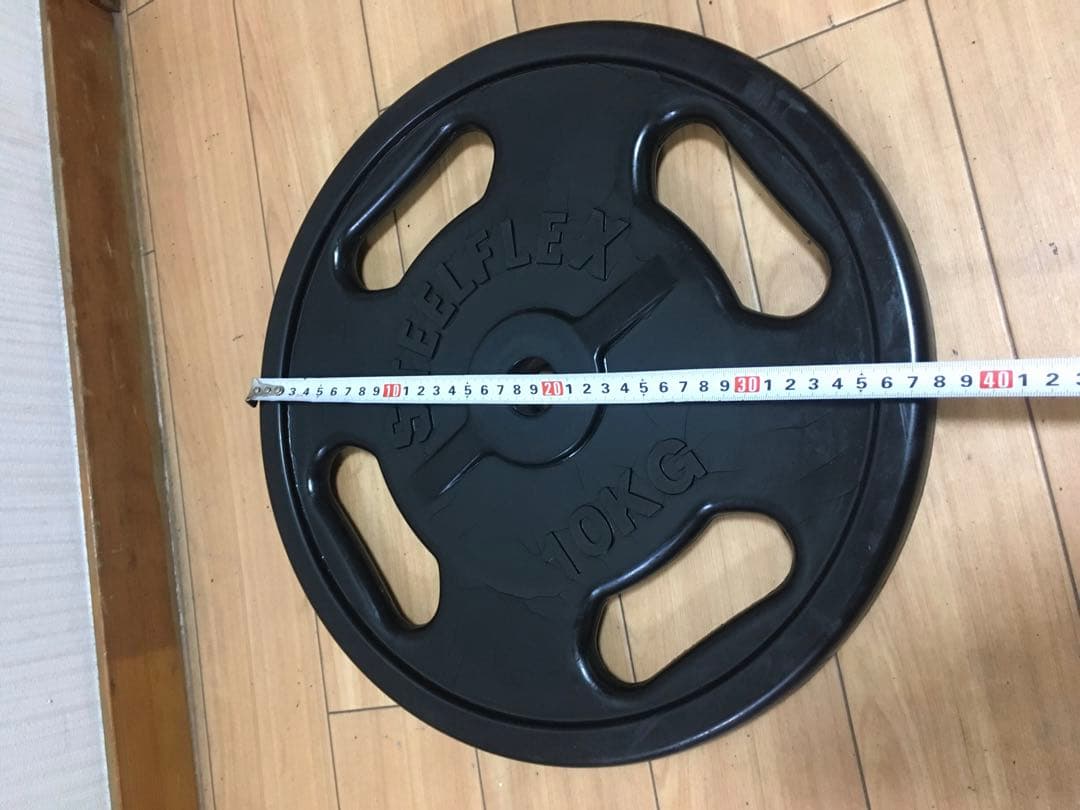 STEELEFLEX バーベルプレート10Kg× 2/計20Kg 穴径28ｍｍ