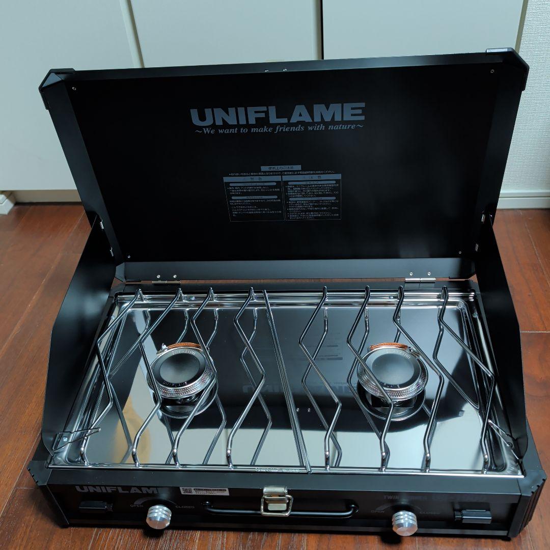 UNIFLAME ツーバーナーコンロ US-1900 ブラックLTD 未使用品