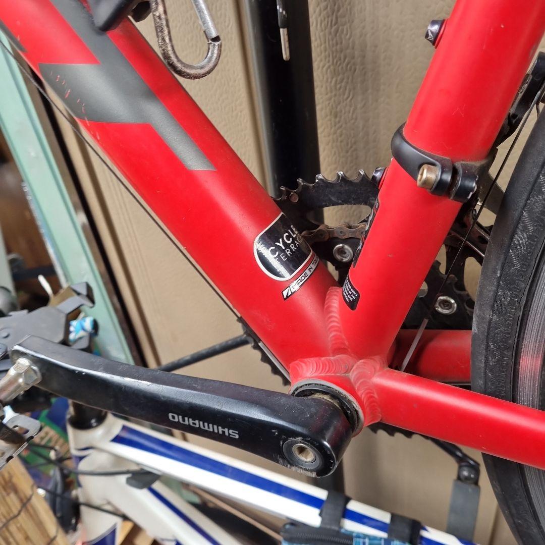 ロードバイクFELT マットレッド