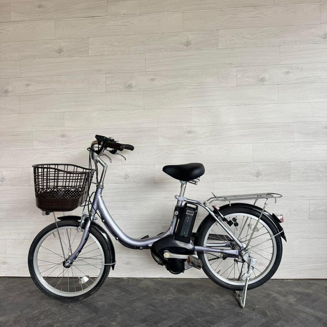 電動アシスト自転車 シルバー 前カゴ付き