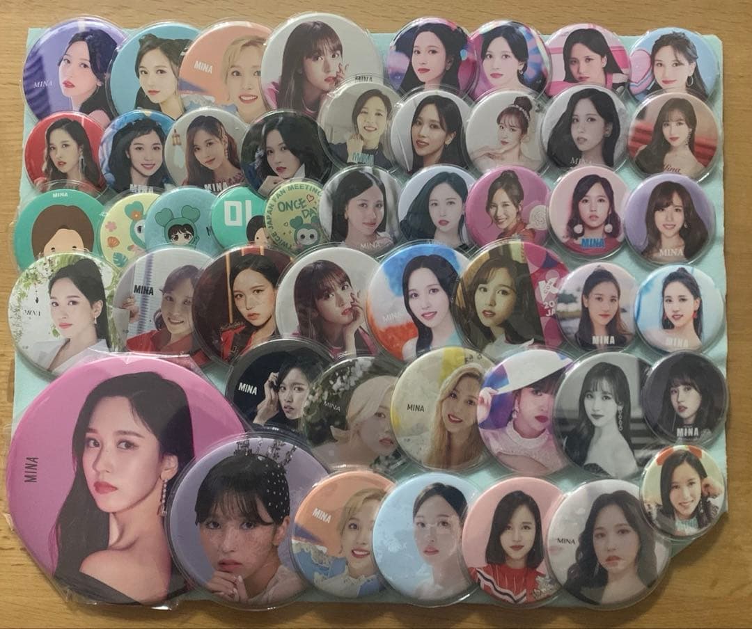 TWICE ミナちゃん　痛バ　缶バッジ　トートバッグ付き
