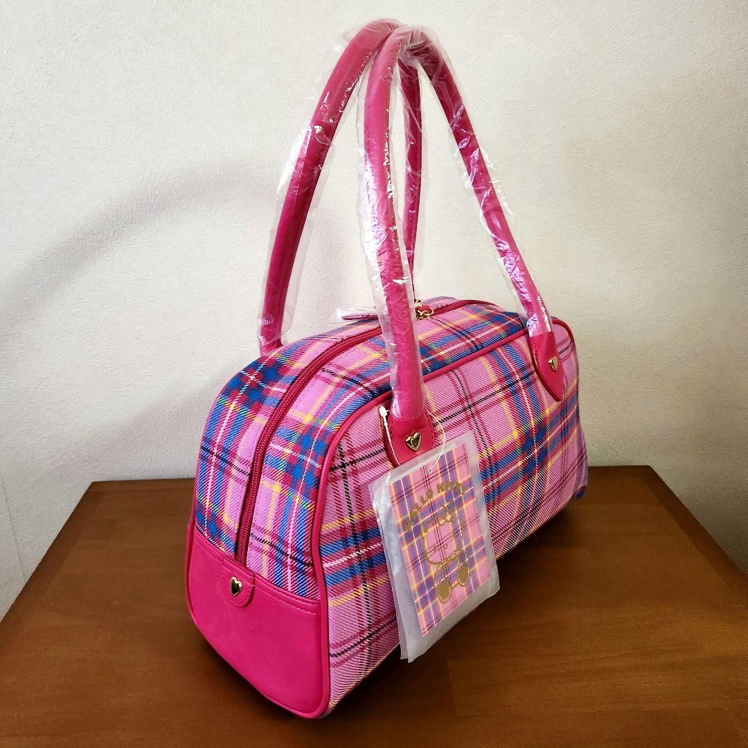 キティ　バッグ　ミニボストン　ロキャロン　マスコット付き　新品　超美品　激レア