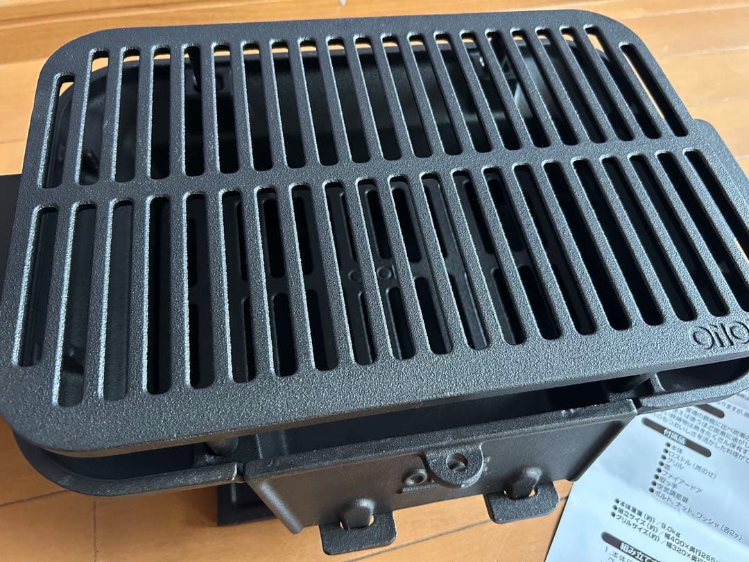 尾上製作所　鉄鋳物コンロ角型　cl-1607