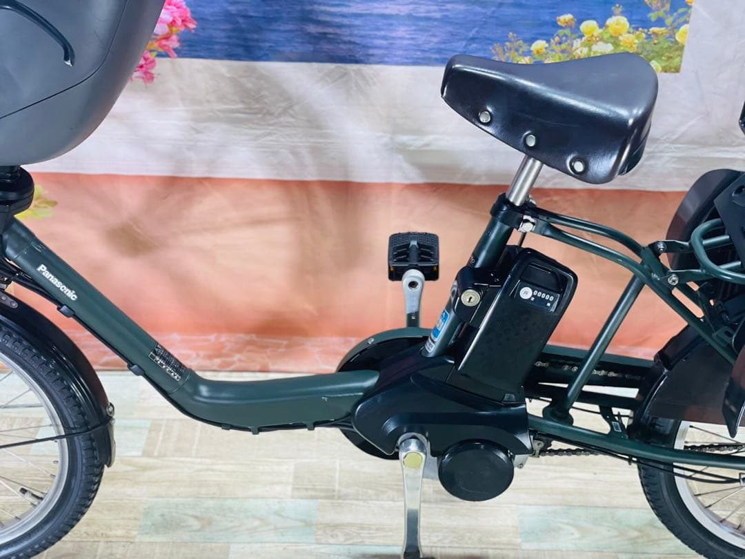 パナソニックギュット⭐️12AH！子供乗せ電動アシスト自転車Y2366
