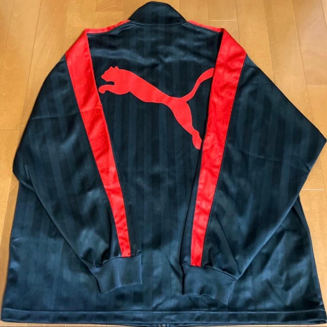 PUMA プーマ プージャ ジャージ 上下 セット ブラック レッド L O