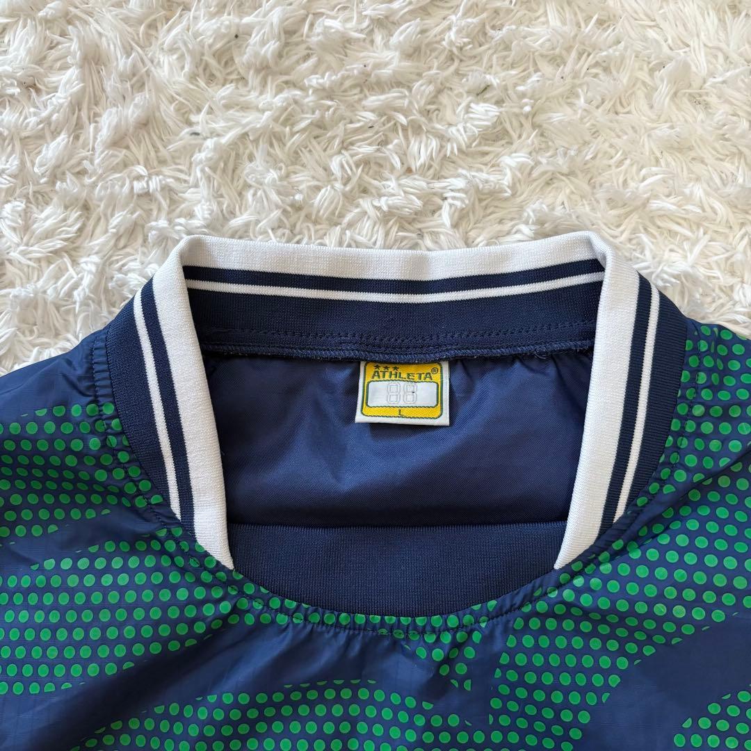 極美品　アスレタ　ピステ上下　ネイビー　サッカー　フットサル　ウェア　L